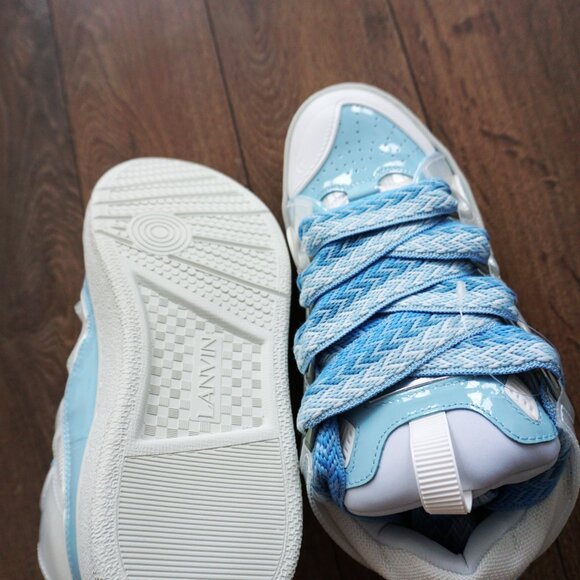 BNWT AW22 LANVIN BLUE CURB SNEAKERS 41 - Picture 5 of 11